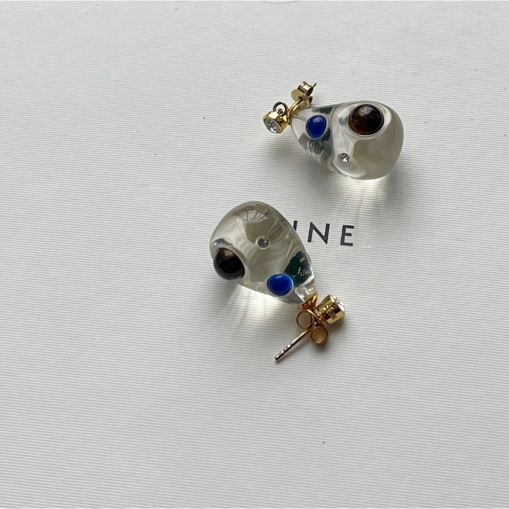 baroque crystal earrings - Picture 5 of 6